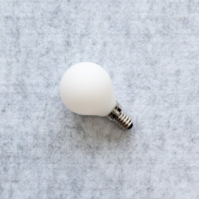 G45 4W Fancy Round LED Filament Light Bulb E14 3000K Porcelain Frosted | Superior Quality LED Light Globes | Vintage LED