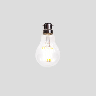 A60 GLS 6W LED Filament Light Bulb B22 Clear Glass 2200k | Superior Quality LED Light Globes | Vintage LED