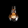 A60 GLS 4W LED Filament Light Bulb E27 Clear Glass Silver Cap 2200k | Superior Quality LED Light Globes | Vintage LED