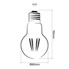 A60 GLS LED Filament Light Bulb E27 | Superior Quality LED Light Globes | Vintage LED