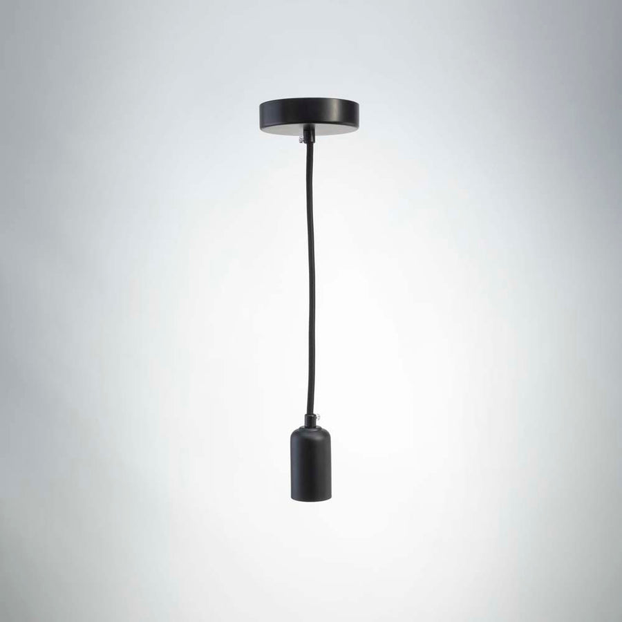 Black E27 (Matte) Metal Pendant