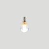 G45 3W Fancy Round LED Filament Light Bulb E14 2200K Clear Glass with Silver Cap | Superior Quality LED Light Globes | Vintage LED