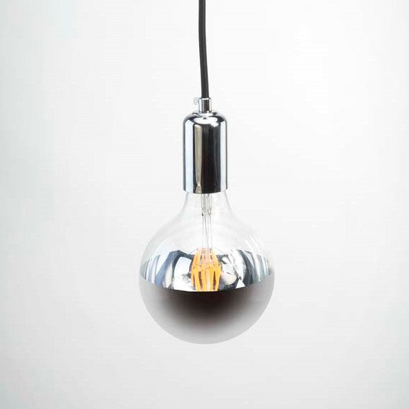 G125 6W LED Filament Light Bulb E27 2200K Clear Glass with Silver Cap | Superior Quality LED Light Globes | Vintage LED