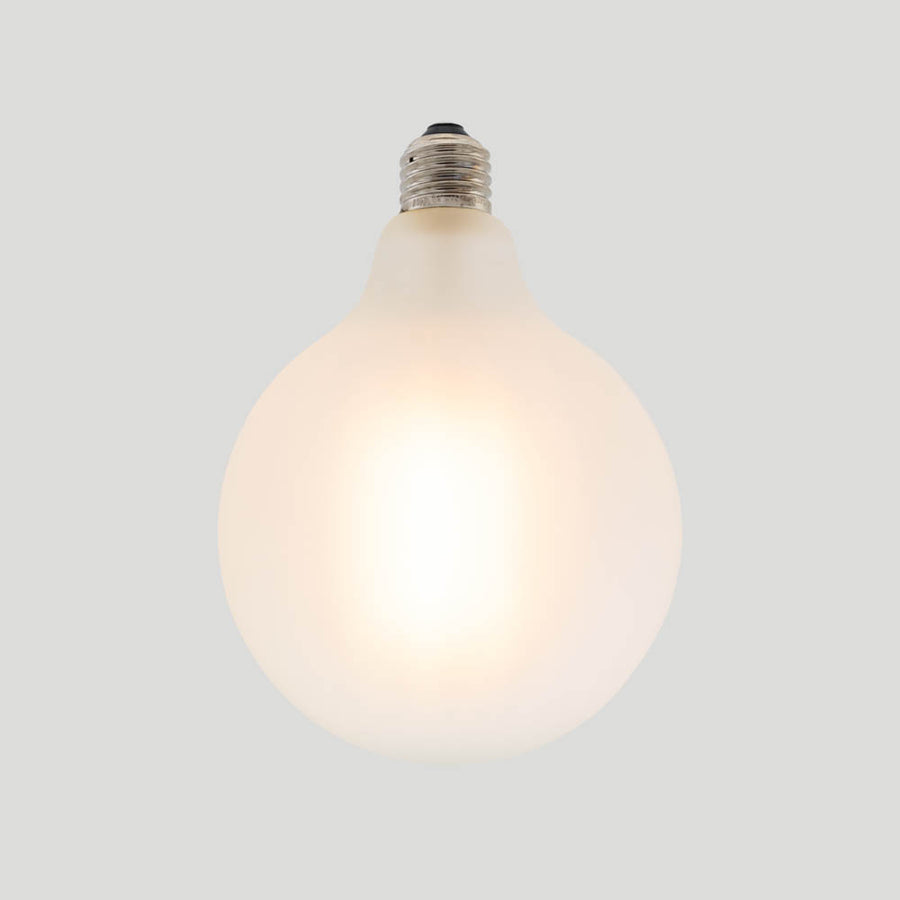 G125 10W LED Filament Light Bulb E27 2700K Porcelain Frosted | Superior Quality LED Light Globes | Vintage LED