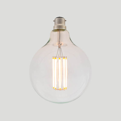 G125 8W LED Long Filament Light Bulb B22 2200K Clear Glass | Superior Quality LED Light Globes | Vintage LED