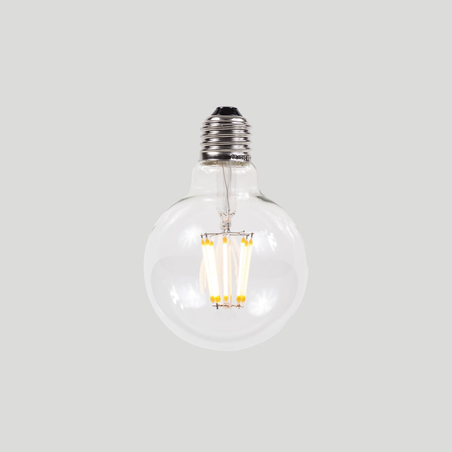 G80 6W LED Filament Light Bulb E27 2200K Clear Glass | Superior Quality LED Light Globes | Vintage LED