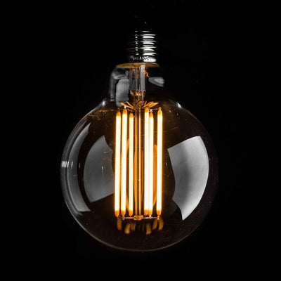 G95 6W LED Long Filament Light Bulb E27 2200k Clear Glass | Superior Quality LED Light Globes | Vintage LED