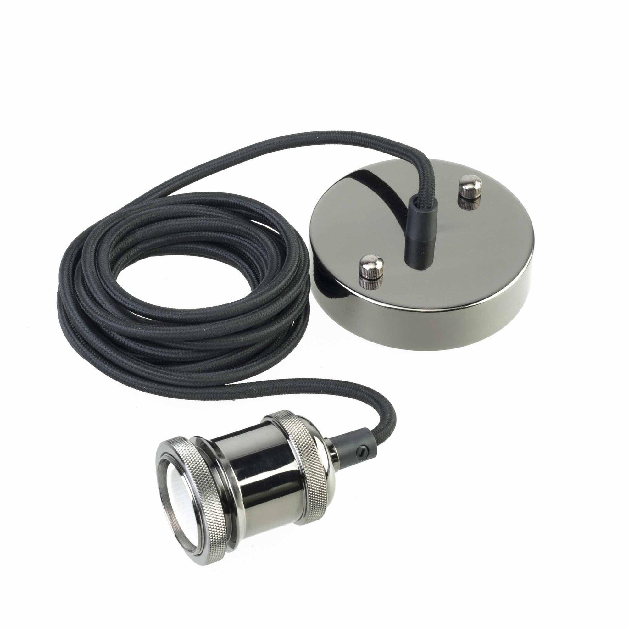 Black (Chrome) Metal Pendant E27 | Vintage LED