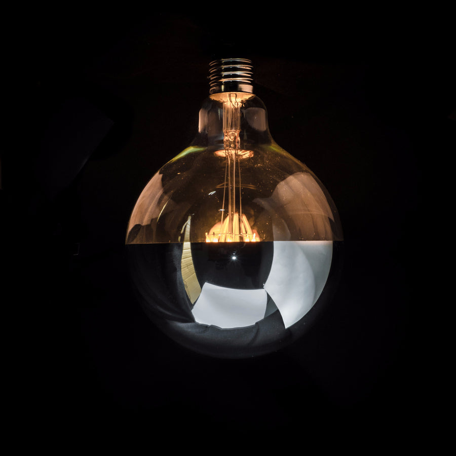 G125 6W LED Filament Light Bulb E27 2200K Clear Glass with Silver Cap | Superior Quality LED Light Globes | Vintage LED