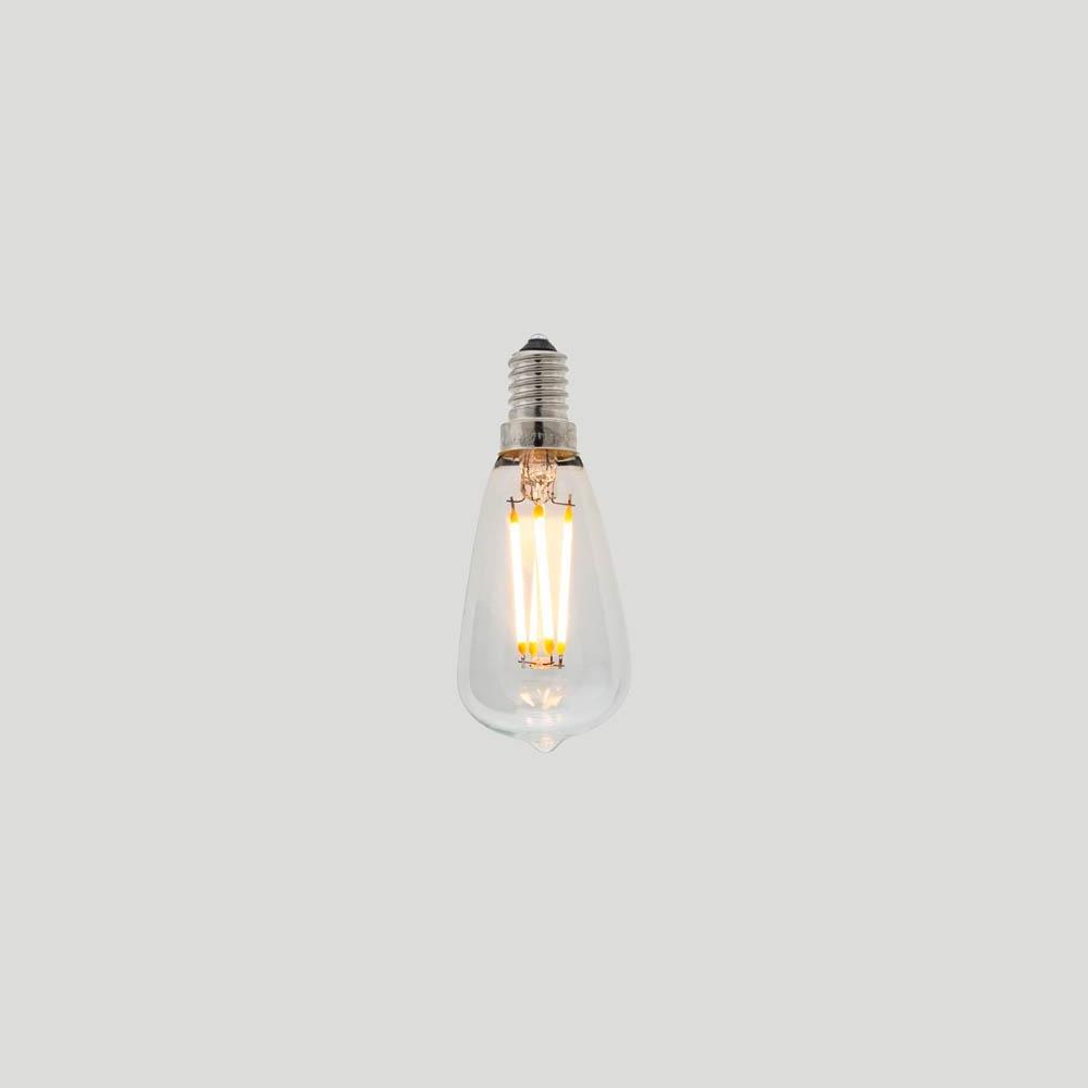 ST38 3W LED Filament Light Bulb - E14 2200K Clear Glass - LED - LED Edison Globes & Pendants