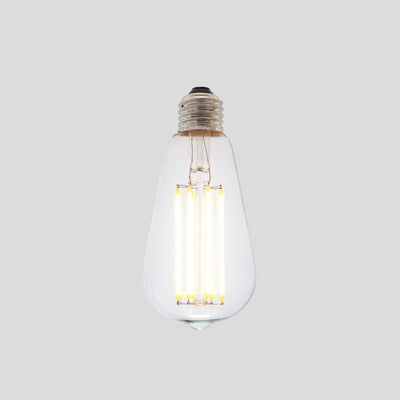 ST64 8W LED Long Filament Light Bulb E27 3000K Clear Glass | Superior Quality LED Light Globes | Vintage LED