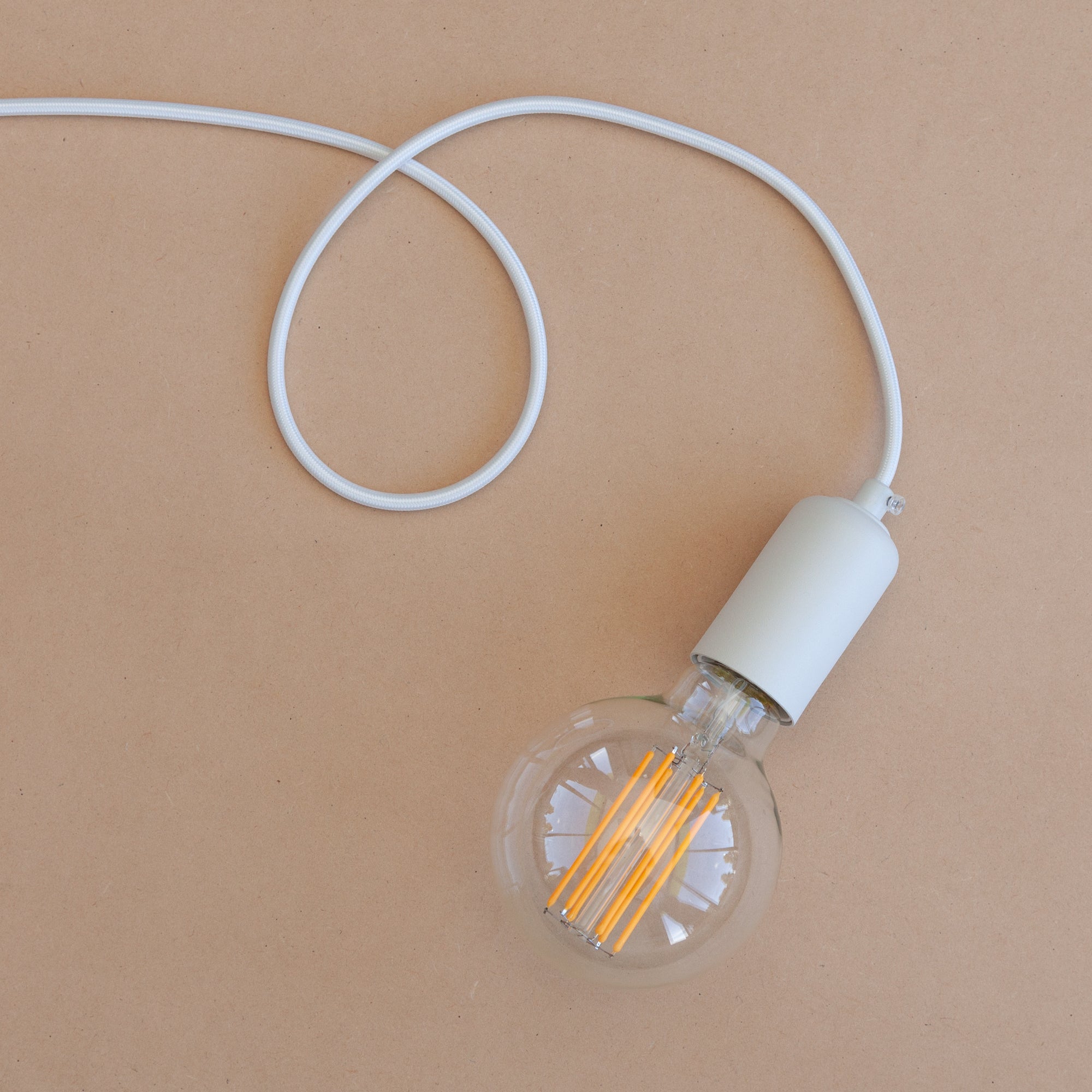 White pendant store light plug in